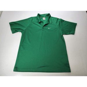 Vtg 90s Nike Green Short Sleeve Collared Pullover Golf Polo Shirt Mens Size Lg